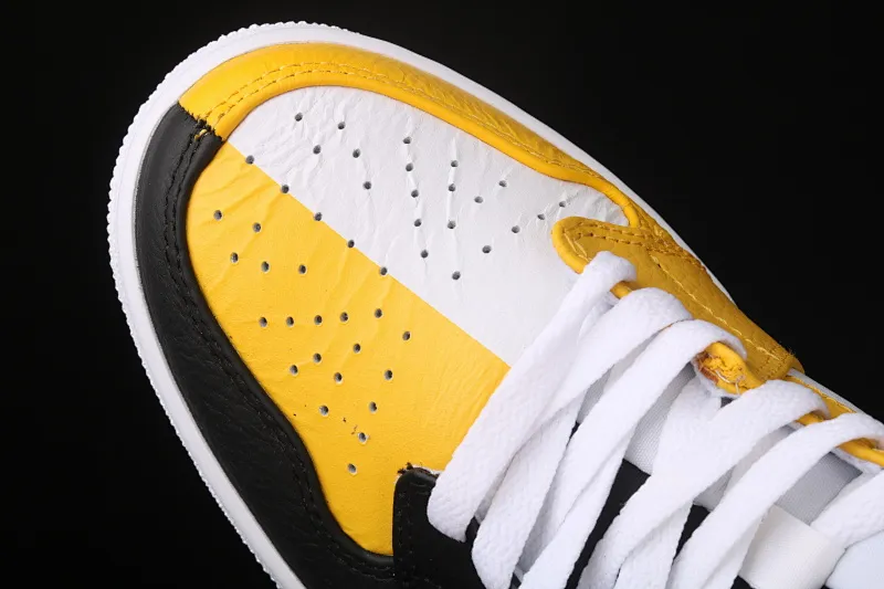 All categories Air Jordan Jordan series basketball shoes Air Jordan 1 Mid Air Jordan 1 Mid OG AJ1 Joe 1 black and yellow Yin Yang top layer mid-top basketball shoes CJ9219-700
